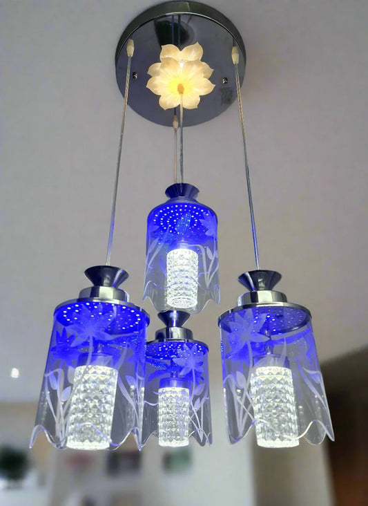 LED Glass Design pendant light-9900/3+1