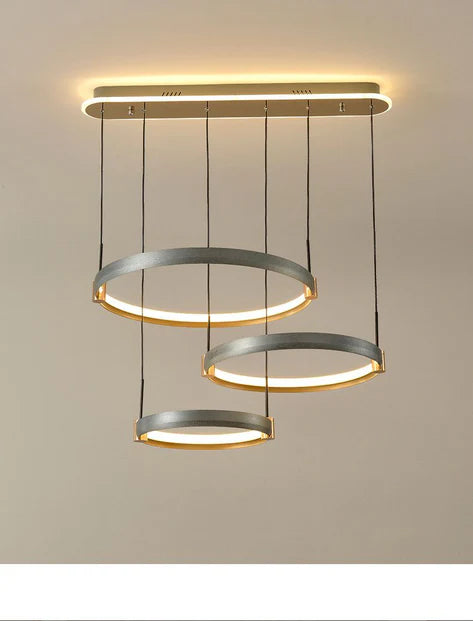 3-Light Circular Pendant Light | Modern Round Chandelier for Living Room, Dining Room & Bedroom