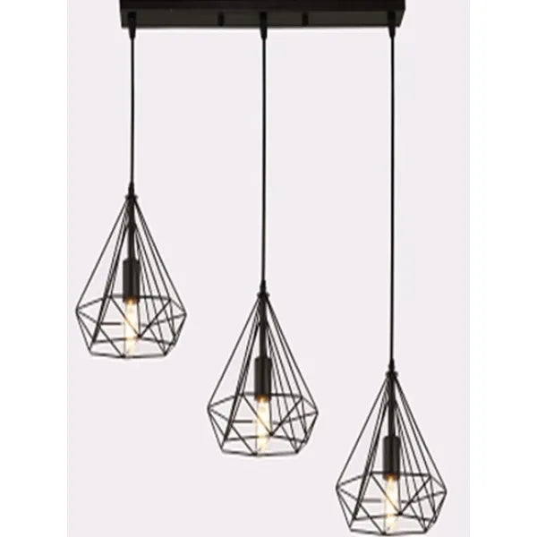 3-Light Pendant Light Fixture – Farmhouse Industrial Style