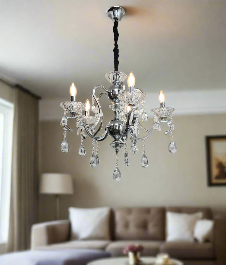 Classic metal crystal chandelier