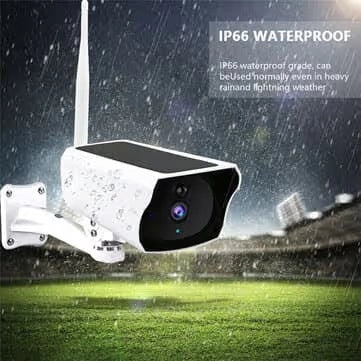 VT1-W Solar Powered WiFi Surveillance Camera – V380 Pro App Compatible, Outdoor Security Camera