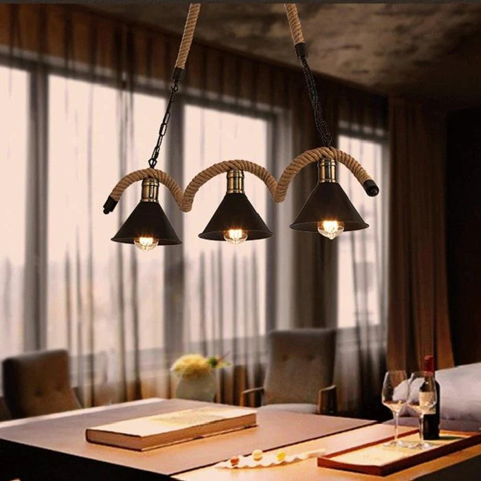 MOCIGERN 3-5-Lights Industrial Ceiling Pendant Light