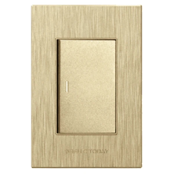 1 Lever 2 Way Switch Gold Design 2×4 – Hello Today