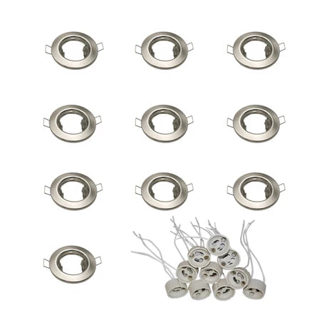 Downlight Fittings With GU10 Holders - Pack Of 10