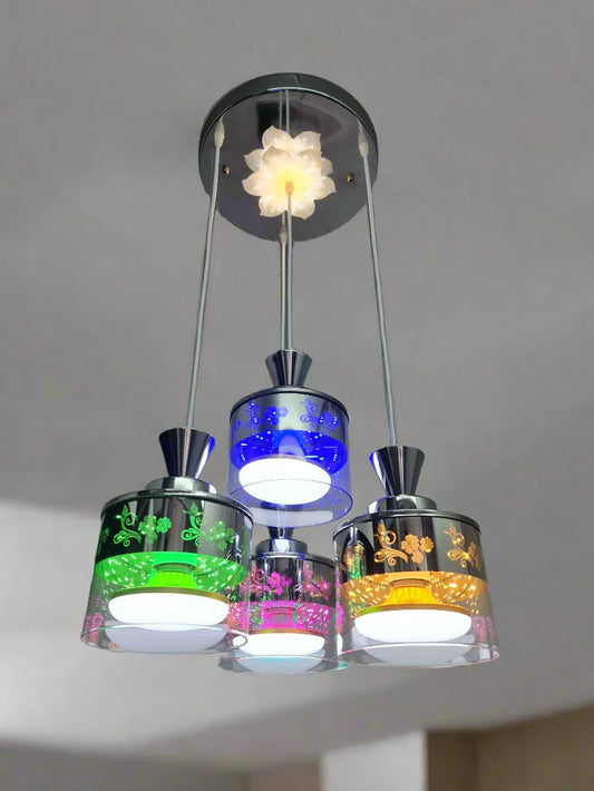 LED Glass Colorful Chandelier Pendant Light.