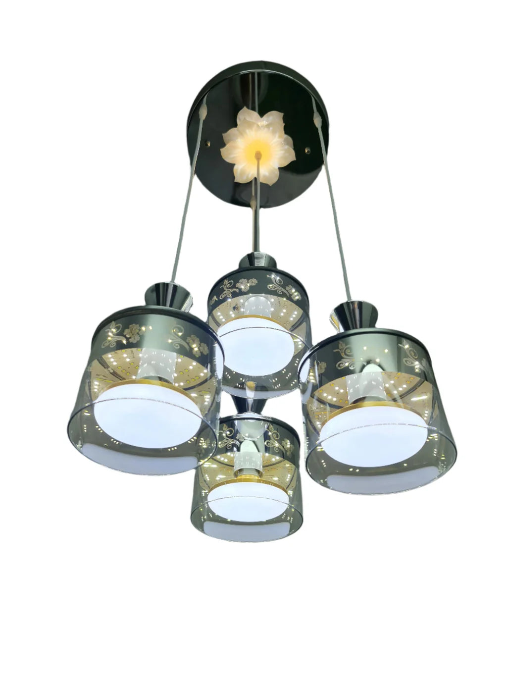 LED Glass Colorful Chandelier Pendant Light.