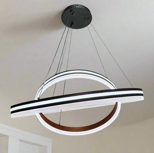 2 Rings LED Acrylic Pendant Light