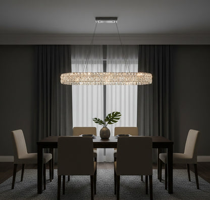 Luxury Crystal Ceiling Pendant Lamps Suspension Chandelier Light