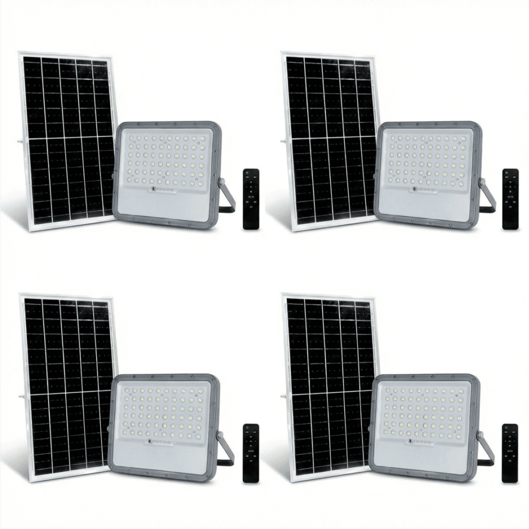 400W E6 SOLAR FLOOD LIGHT HELLO TODAY-SET OF 4
