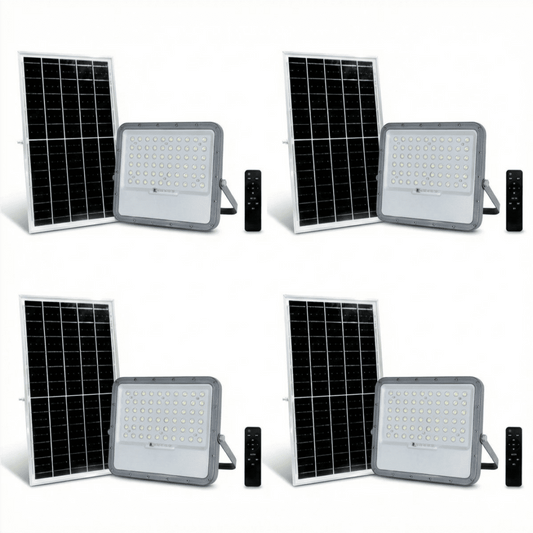 400W E6 SOLAR FLOOD LIGHT HELLO TODAY-SET OF 4