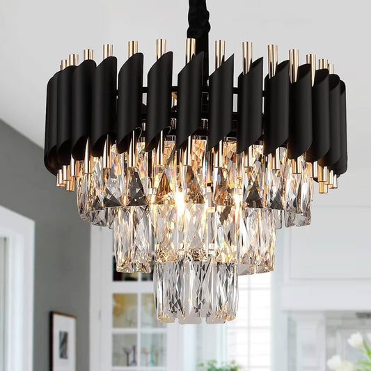 Vintage style LED crystal pendant light BQ-D465.