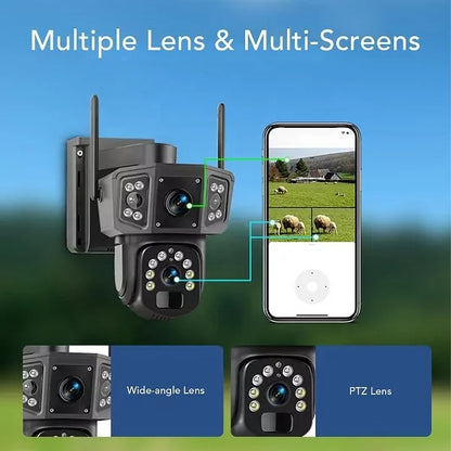 TBG18E-4G HD 4G Solar Powered Camera Two Way Talk 355 Pan 95 Tilt With Motion Sensor ESEECLOUD App