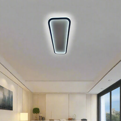 Round Edge Minimalist 3 Color Change Modern LED Ceiling Light