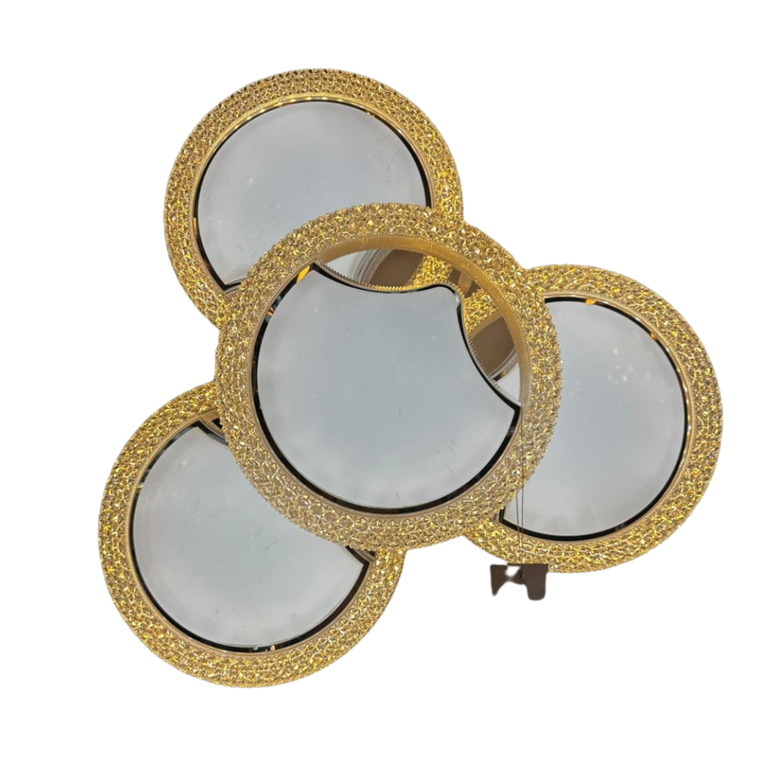 Modern 4 Rings LED acrylic ceiling light.