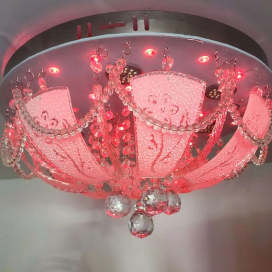 Different Color Changing Crystal Glow Smart Bluetooth LED Ceiling Light