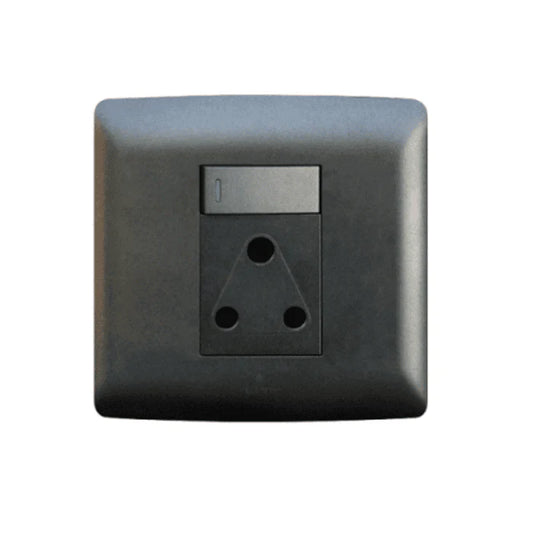 Single socket - Black.