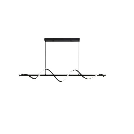 Led 1 Light Black Pendant Light