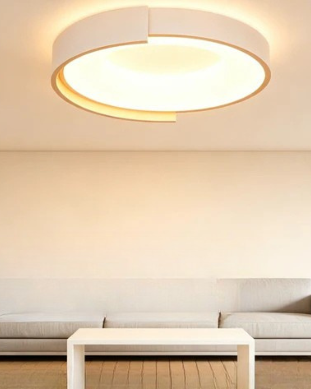 Modern Artistic Circular LED Flush Mount Ceiling Light – 450×450mm