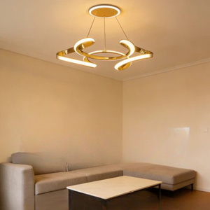 Modern Gold LED Chandelier