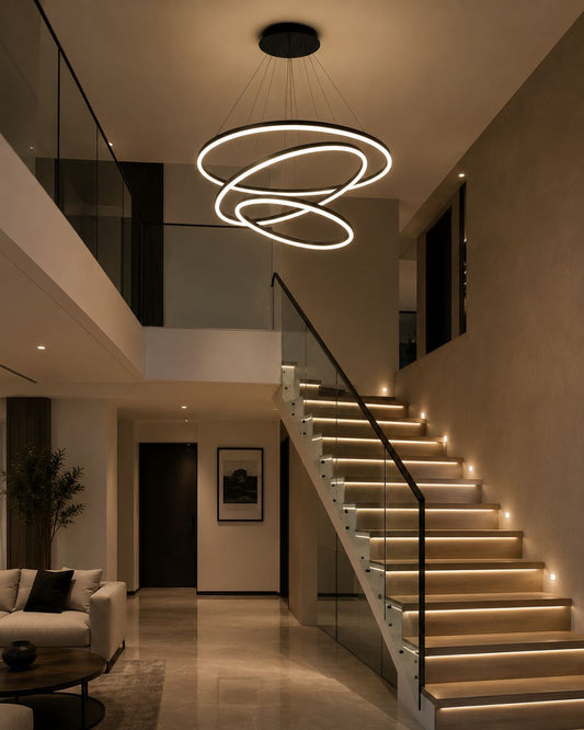 Modern Infinity Ring LED Chandelier