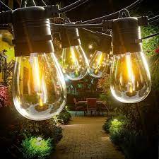 7M 10 Bulbs- Solar LED Festoon Outdoor String Lights