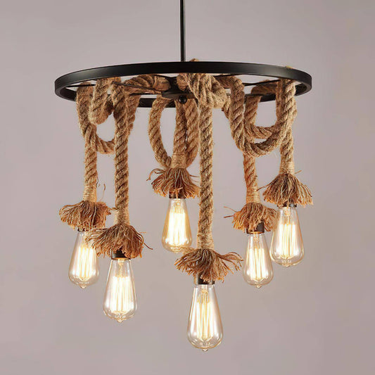 Vintage Rope Style Chandelier-M180/6.