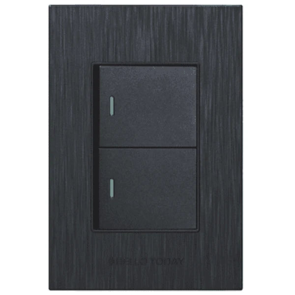 2 Lever 2 Way Switch Black Design 2×4 – Hello Today