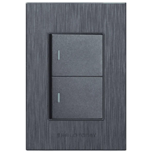 2 Lever 2 Way Switch Silver Design 2×4 – Hello Today