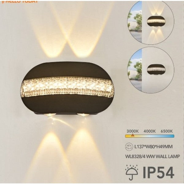 8328/4 Warm White Wall Lamp