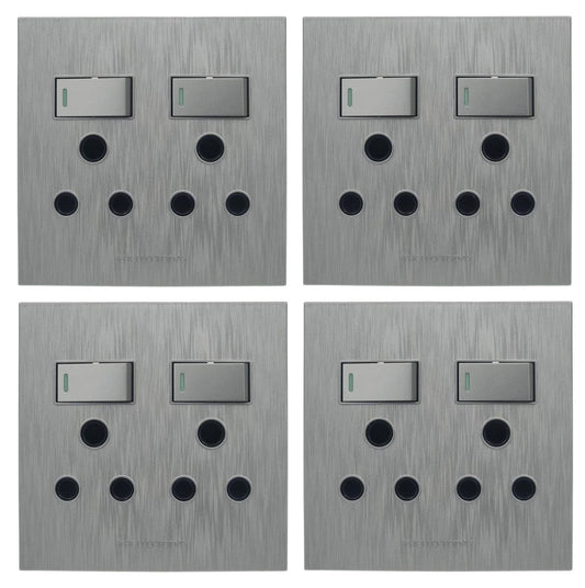 Hello Today Double Plug 4 x 4 - 4 Pack - Brushed Cashmere