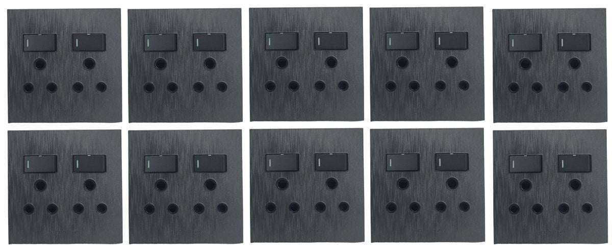 Hello Today Double Plug 4 X 4 - 10 Pack - Brushed CBK