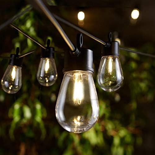 20M 20 Bulbs- Solar LED Festoon Outdoor String Lights